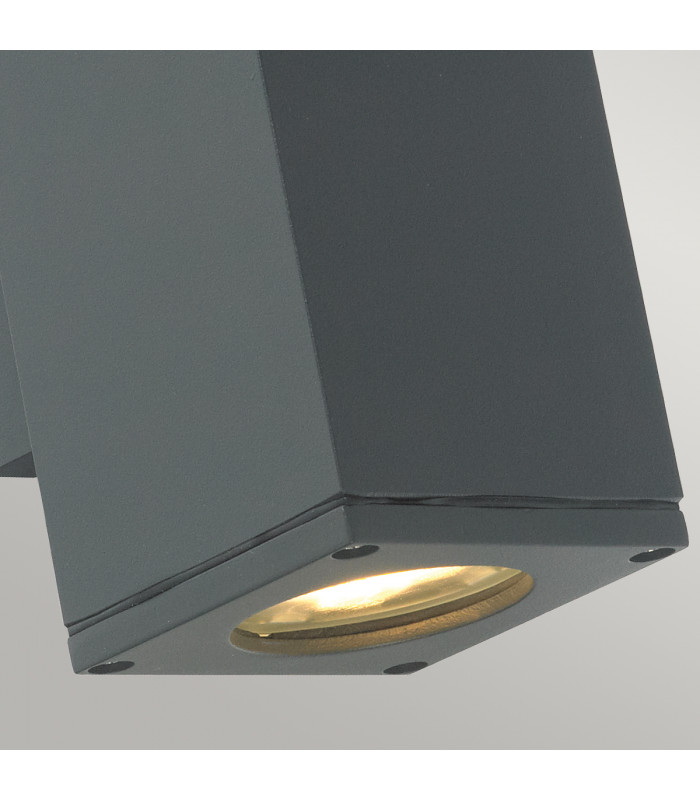 Sandvik Outdoor 2 Light Up & Down Wall Light Graphite IP65 GU10 LED-4