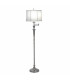 Arlington 1 Light Swing Arm Floor Lamp Antique Nickel E27