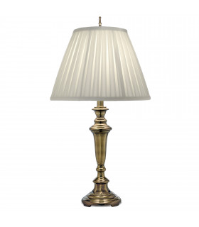 Roosevelt 1 Light Table Lamp Burnished Brass E27-1