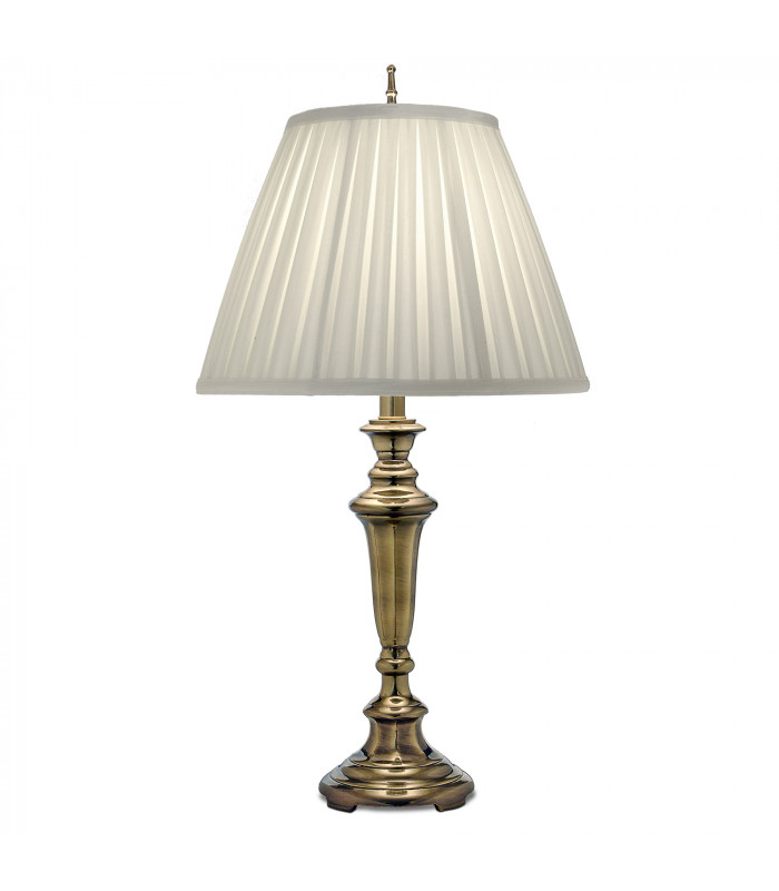 Roosevelt 1 Light Table Lamp Burnished Brass E27-1
