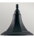 Shannon 1 Light Outdoor Coastal Pedestal Light Black Polycarbonate IP44 E27-2