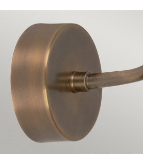 Sheldon 1 Light Outdoor Fisherman Dome Wall Light Brass IP44 E27-2