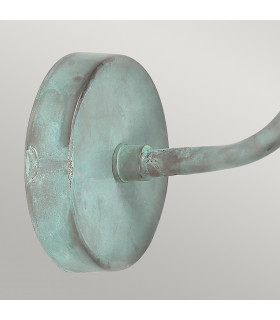 Sheldon 1 Light Outdoor Fisherman Dome Wall Light Verdigris IP44 E27-2