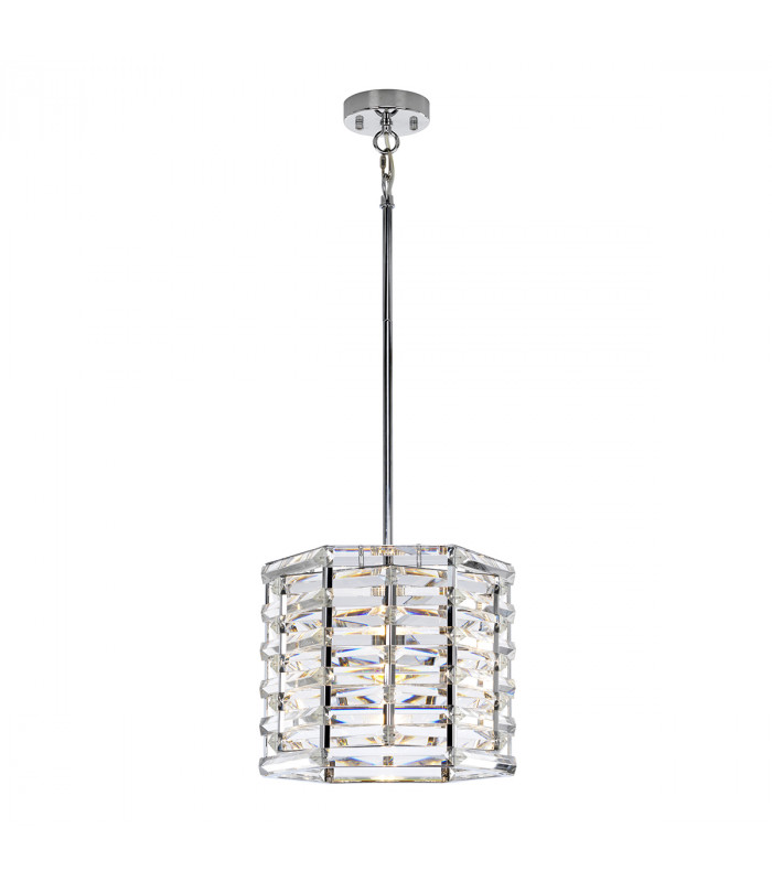 Shoal 1 Light Pendant Polished Nickel E27-1
