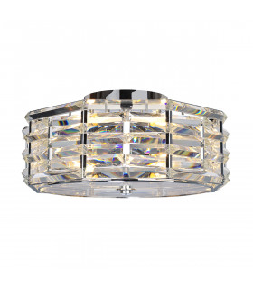 Shoal 4 Light Flush Mount Polished Nickel E27-1