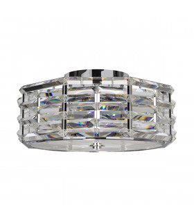 Shoal 4 Light Flush Mount Polished Nickel E27-2