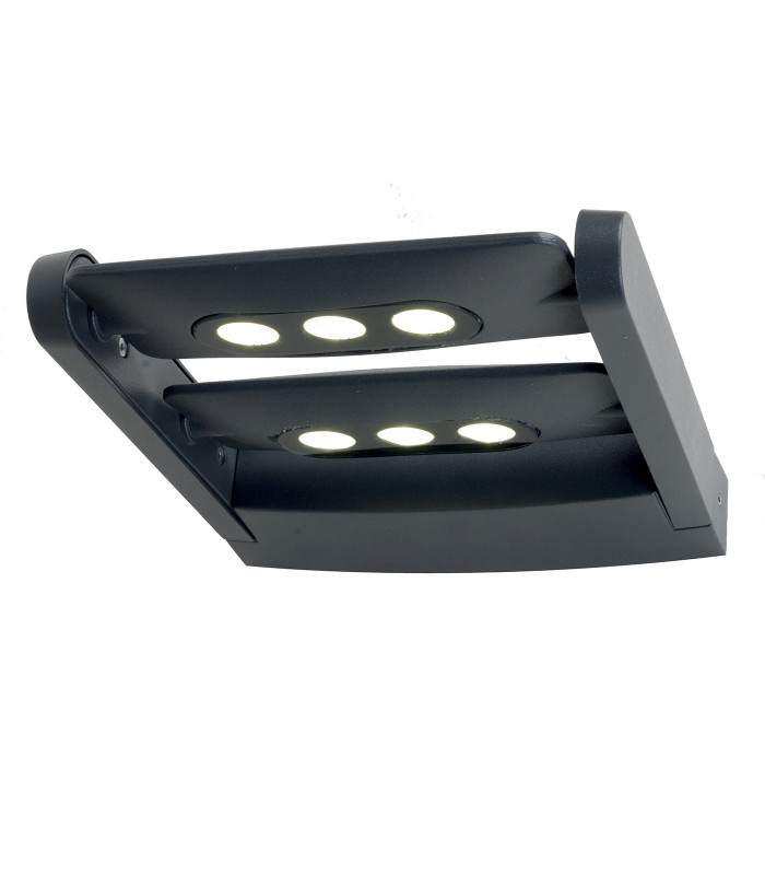 Sigmund LED 6 Light Wall Light - Graphite Finish-1