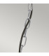 Somerton 1 Light Outdoor Ceiling Chain Lantern Antique Nickel IP44 E27-4