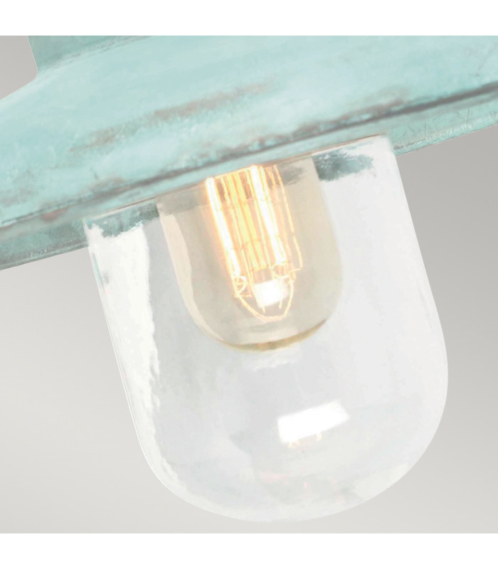 Somerton 1 Light Outdoor Fisherman Dome Wall Light Verdi IP44 E27-4