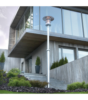 Stockholm Outdoor Single Lamp Post Galvanised E27-2