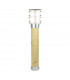 Stockholm Outdoor Large Bollard Natural Wood & Galvanized  IP65 E27-1