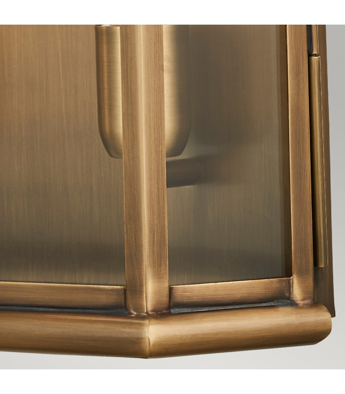 St Martins 2 Light Large Wall Lantern - Brass Finish IP44 E27-4