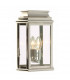 St Martins 1 Light Outdoor Wall Lantern Light Polished Nickel IP44 E27-1