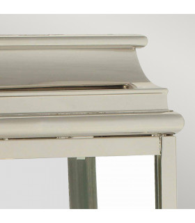 St Martins 1 Light Outdoor Wall Lantern Light Polished Nickel IP44 E27-2