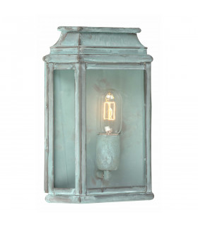 St Martins 1 Light Outdoor Wall Lantern Light Verdigris IP44 E27-1