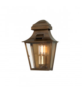 St Paul 1 Light Outdoor Wall Lantern Light Solid Brass IP44 E27-1