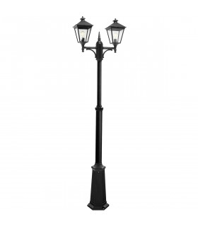 Turin Outdoor Twin Lamp Post E27-1