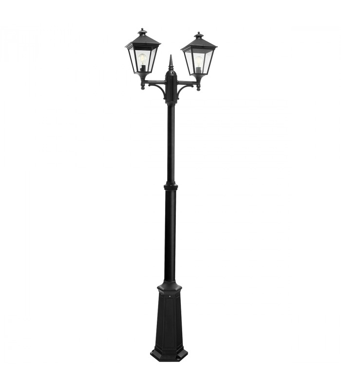 Turin Outdoor Twin Lamp Post E27-1