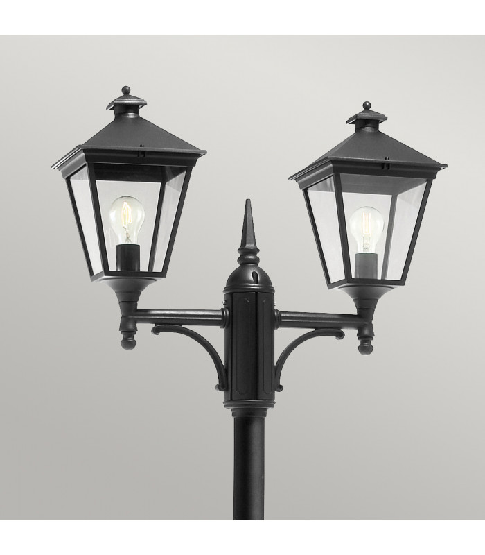 Turin Outdoor Twin Lamp Post E27-2