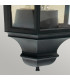 Turin 1 Light Outdoor Wall Half Lantern Light Black IP65 E27-5