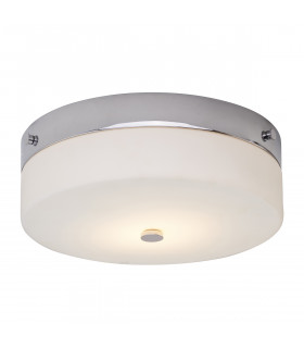 Tamar 1 Light Large Flush Light - Polished Chrome-1