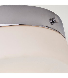 Tamar 1 Light Large Flush Light - Polished Chrome-2