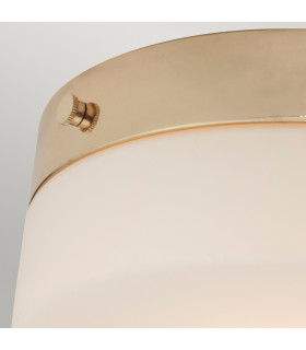 Tamar 1 Light Large Flush Light - Polished Gold-2