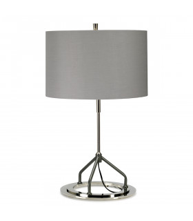 Vicenza Table Lamp - White Polished Nickel E27-1