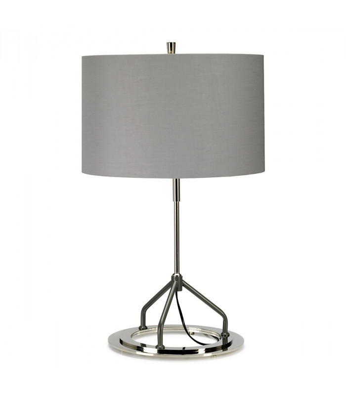 Vicenza Table Lamp - White Polished Nickel E27-1