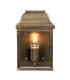 Victoria 1 Light Outdoor Wall Lantern Light Solid Brass IP44 E27-1