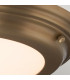 Welland LED 1 Light Flush Light - Aged Brass-2