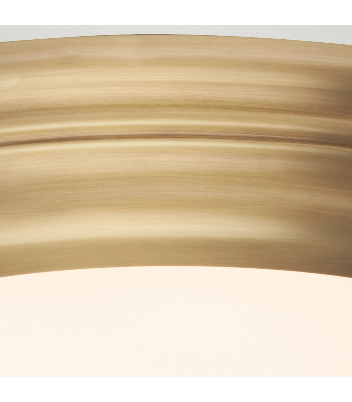 Welland LED 1 Light Flush Light - Aged Brass-3