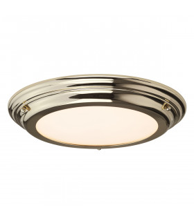 Welland LED 1 Light Flush Light - Polished Brass-1