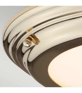 Welland LED 1 Light Flush Light - Polished Brass-2