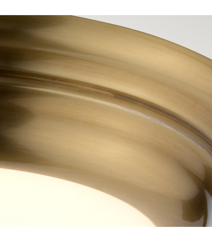 Welland 1 Light Mini LED Flush Light - Aged Brass-2