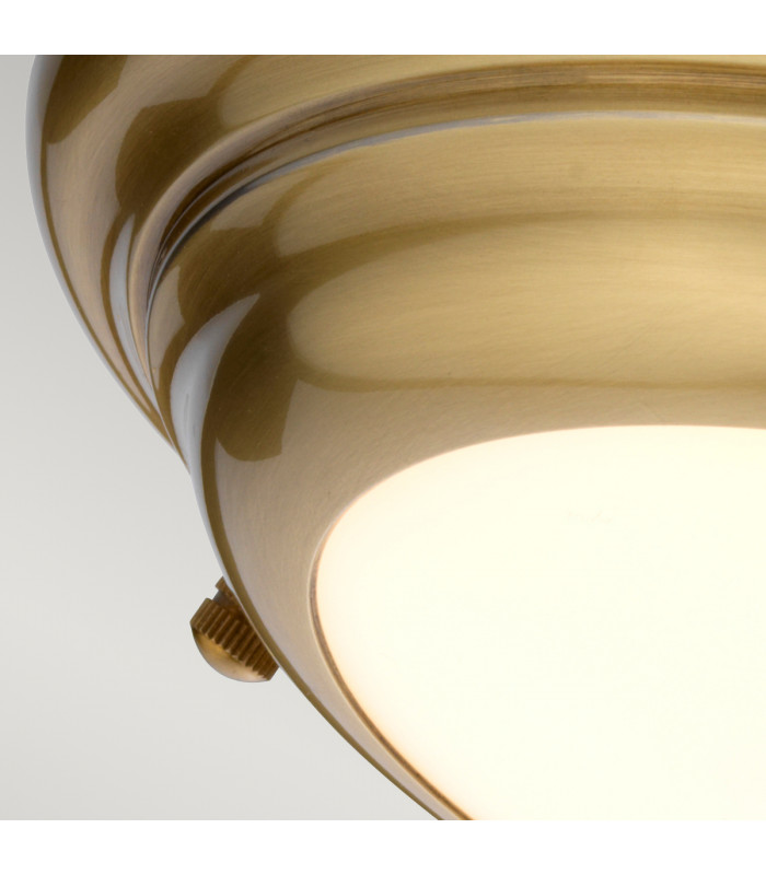 Welland 1 Light Mini LED Flush Light - Aged Brass-3
