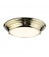 Welland 1 Light Mini LED Flush Light - Polished Brass-1