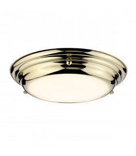 Welland 1 Light Mini LED Flush Light - Polished Brass-1