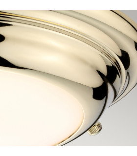 Welland 1 Light Mini LED Flush Light - Polished Brass-2