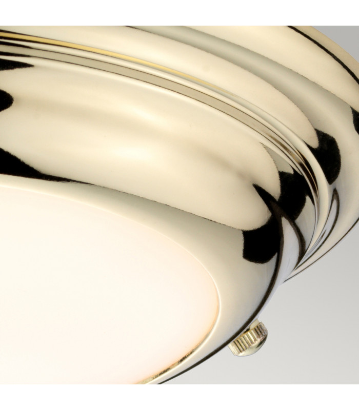 Welland 1 Light Mini LED Flush Light - Polished Brass-2