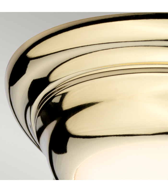 Welland 1 Light Mini LED Flush Light - Polished Brass-3