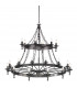Warwick 18 Light 2 Tier Pendant Chandelier - Graphite Black-1
