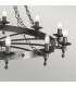 Warwick 18 Light 2 Tier Pendant Chandelier - Graphite Black-4