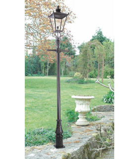 Wilmslow 1 Light Outdoor Lamp Post Black E27-2