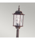 Wexford 1 Light Outdoor Bollard Lantern Black Silver IP43 E27-2
