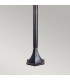 Wexford 1 Light Outdoor Bollard Lantern Black Silver IP43 E27-3