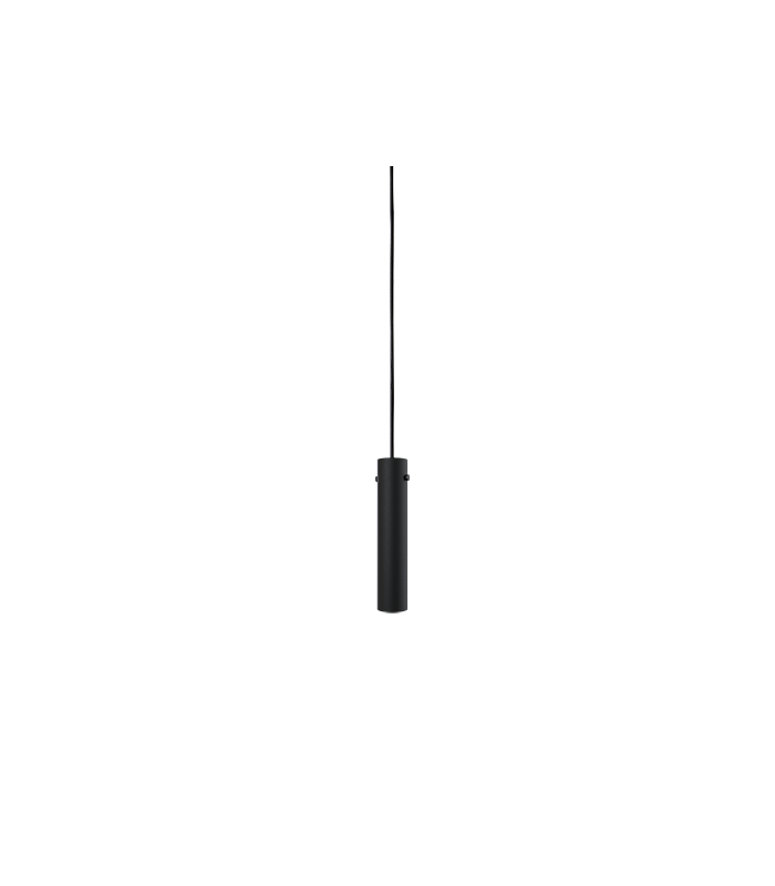 Tyson Slim Pendant Ceiling Light Blackstruktur 1x GU10-1