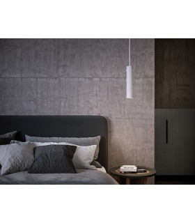 Tyson Slim Pendant Ceiling Light Vitstruktur 1x GU10-2