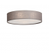 Soft 60cm Cylindrical Ceiling Light Grey Linen 3x E27