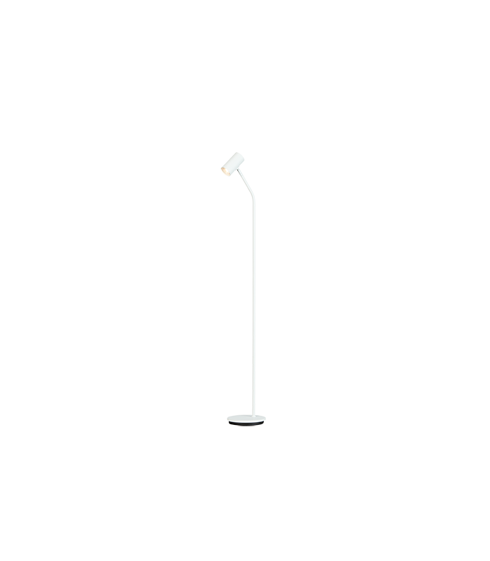 Tyson Task Floor Lamp White Structure Switch On Shade 1x GU10-1